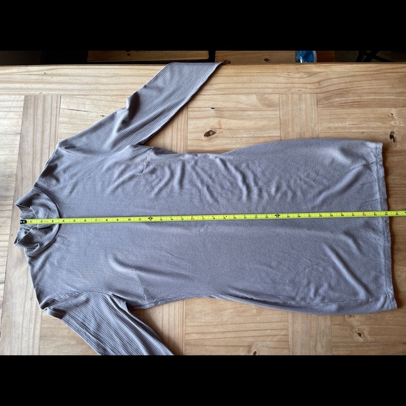 Dynamite Taupe Ribbed High-Neck Dress - Picture 8 of 14